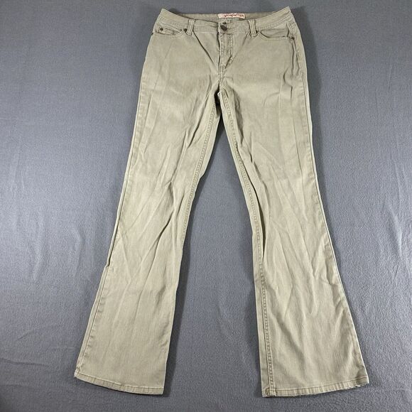 Faded Glory Jeans Womens 10 Average Tan Mid Rise Stretch Bootcut‎ 1972 - Picture 1 of 11